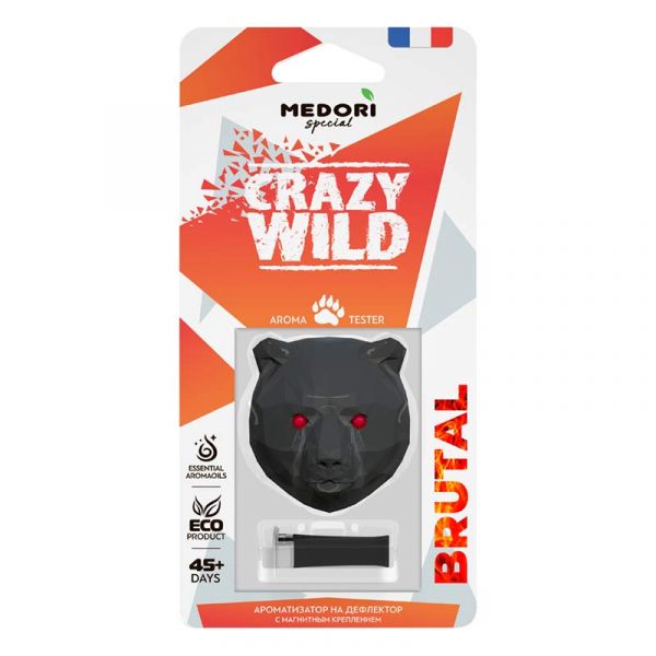 Chalk car perfume for deflector 3D Medori Crezy Wild Brutal